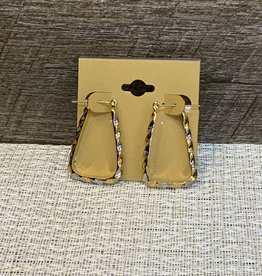 Gold/Silver Twisted Bell Shape Wire Earring