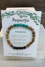 Respectful Amazonite Wellness Stone Bracelet