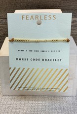 Morse Code Fearless Bracelet