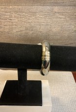 Silver/Gold Stretch Bangle Bracelet