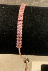 Pink Stone Slider Bracelet