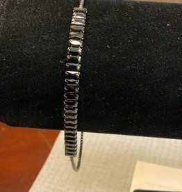 Black Stone Slider Bracelet