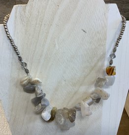 Hand-Crafted Gemstone Short Necklace