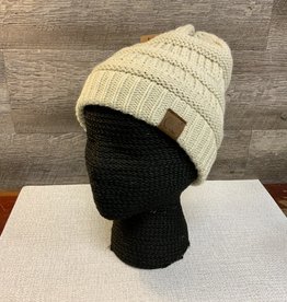 Oatmeal Knit Hat - One Size