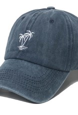 Navy Palm Tree Stitched Baseball Cap