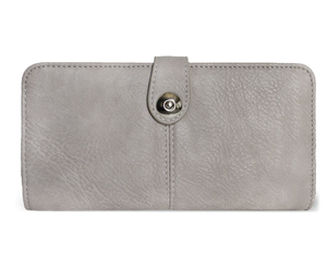 Grey RFID Wallet w/ Wrist Strap - Evelie Blu Boutique