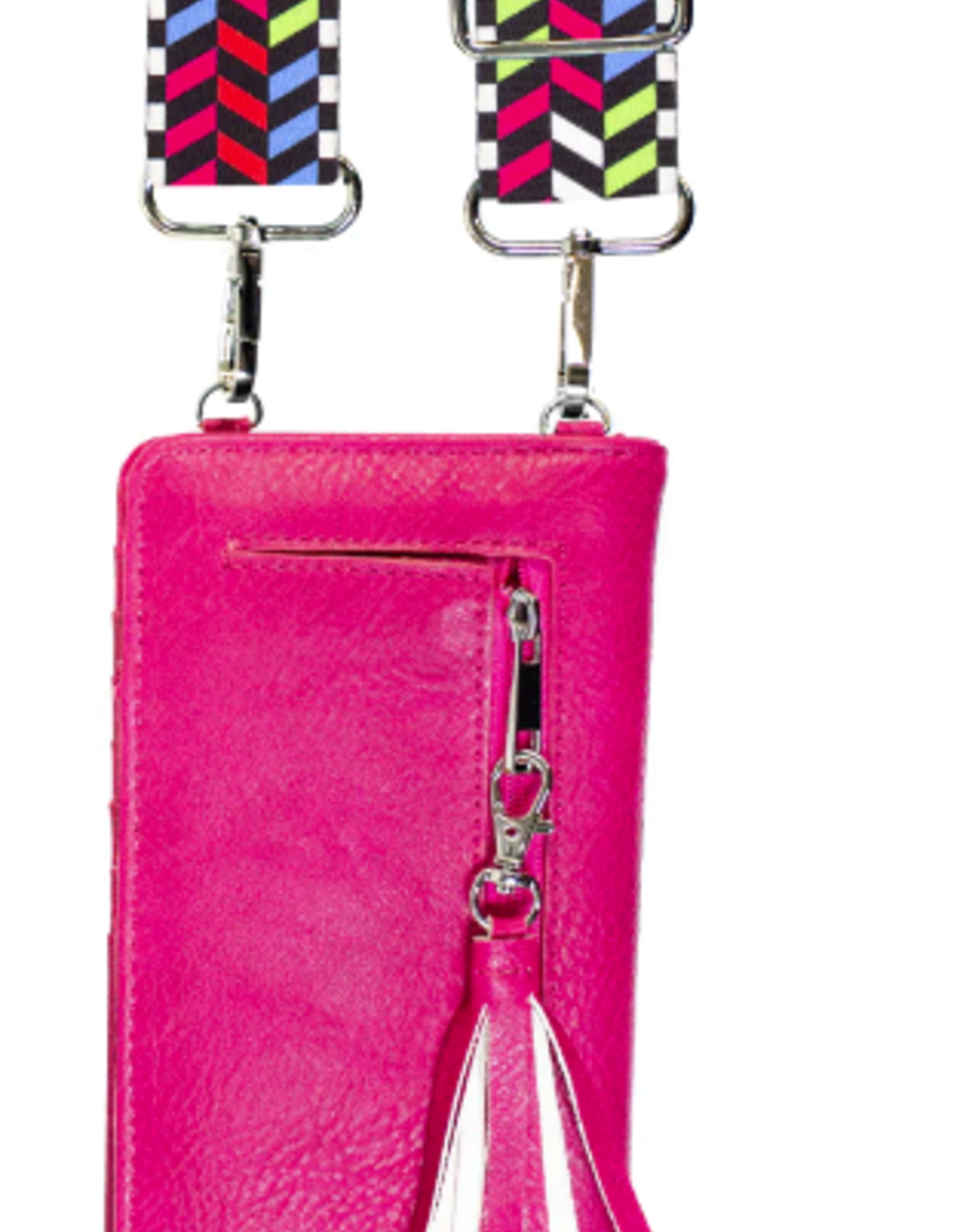 Hot Pink Nicole Crossbody Wallet