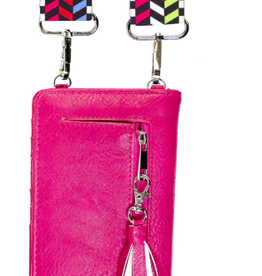 Hot Pink Nicole Crossbody Wallet