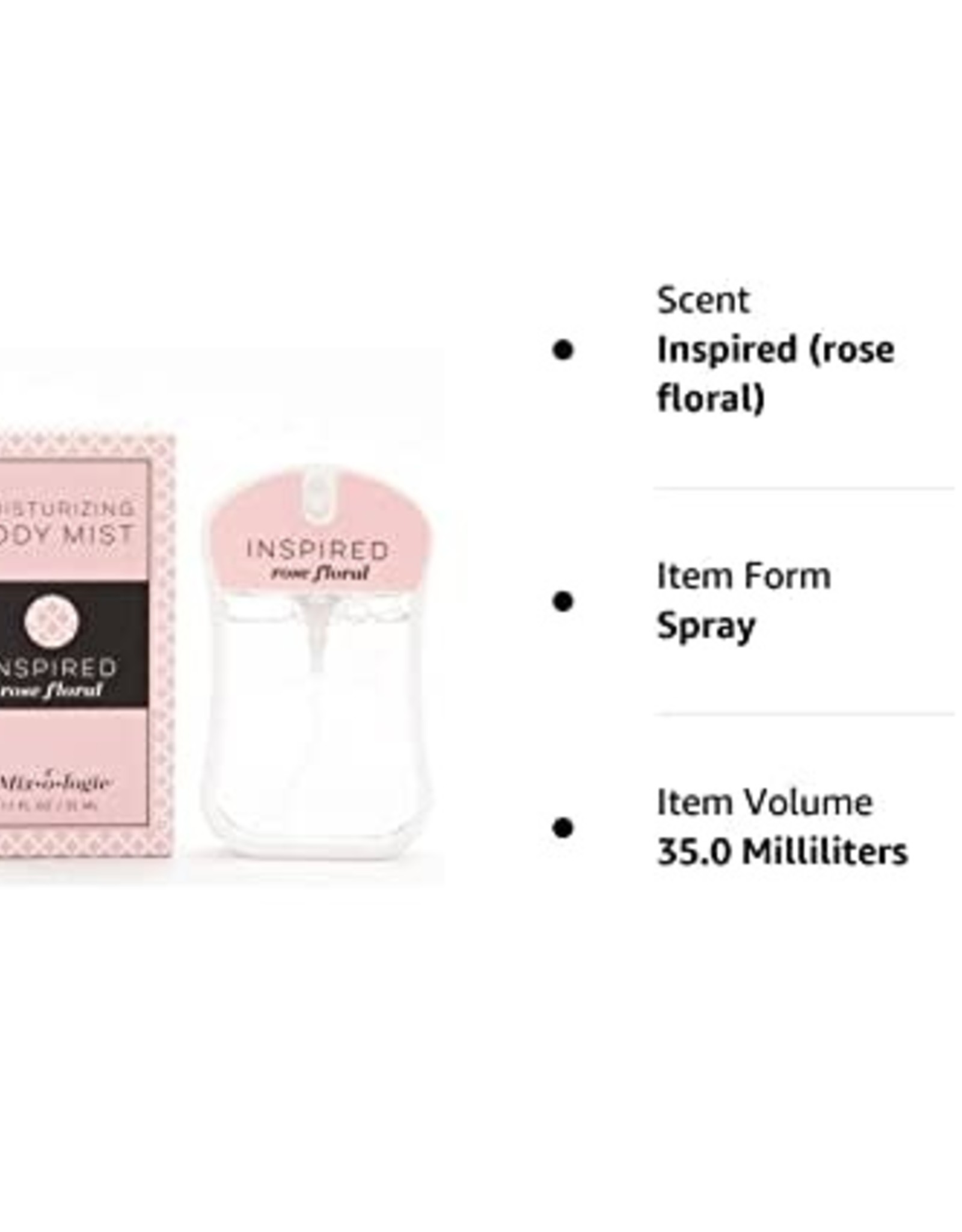 Mixologie INSPIRED Rose Floral Body Mist