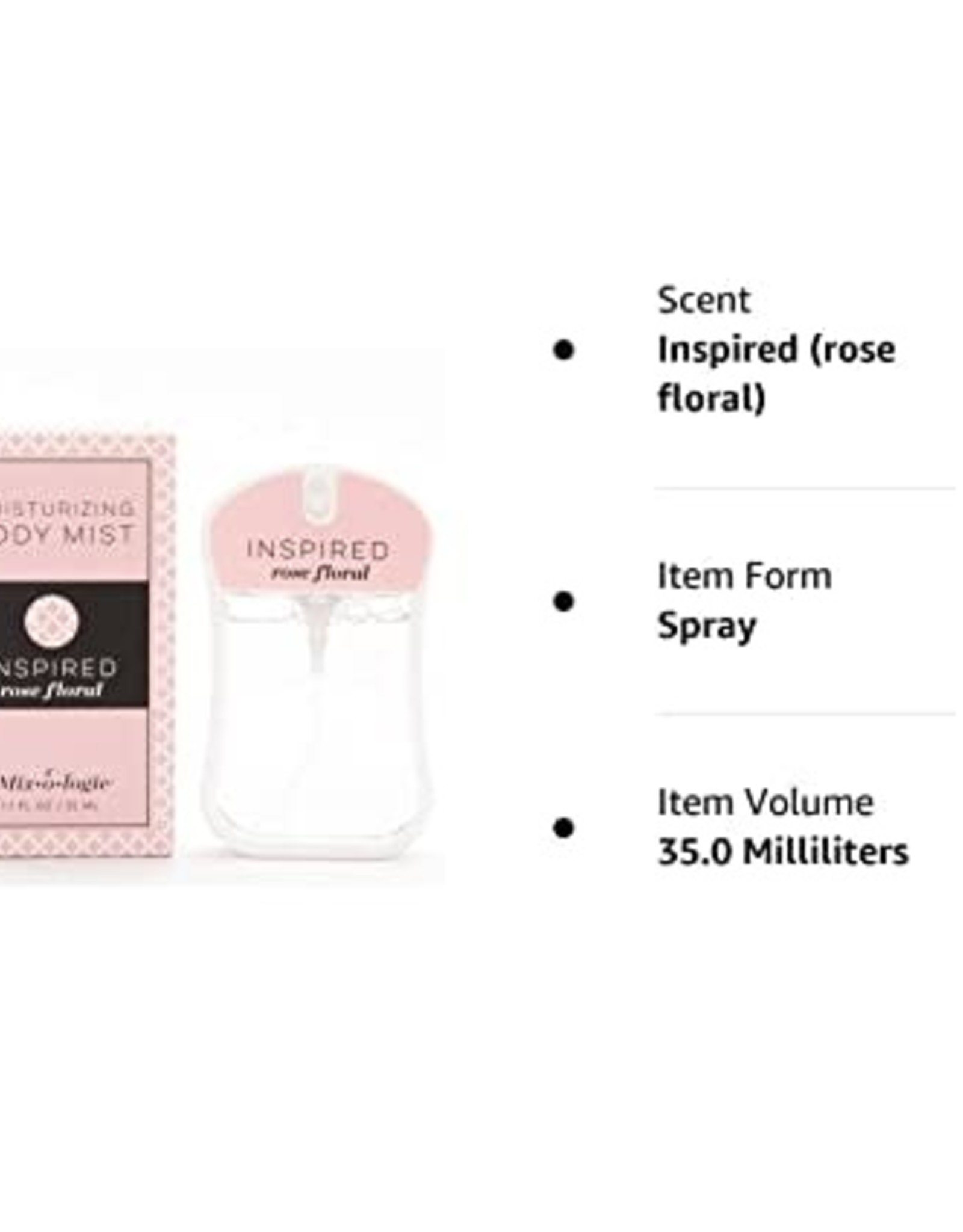 Mixologie Mixologie Body Mist Spray Inspired (Rose Floral)