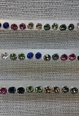 Swarovski Crystal Earring Silver Rounded Post