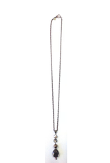 Copper Long w/Chandelier Drop Bead Necklace