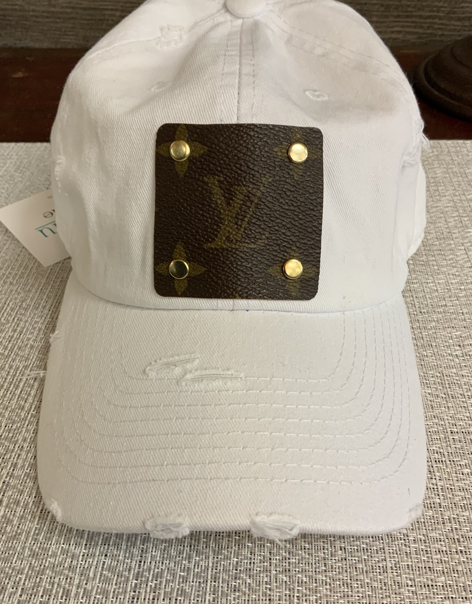 Accessories, Handmade Repurposed From Auth Lv Patch Hat