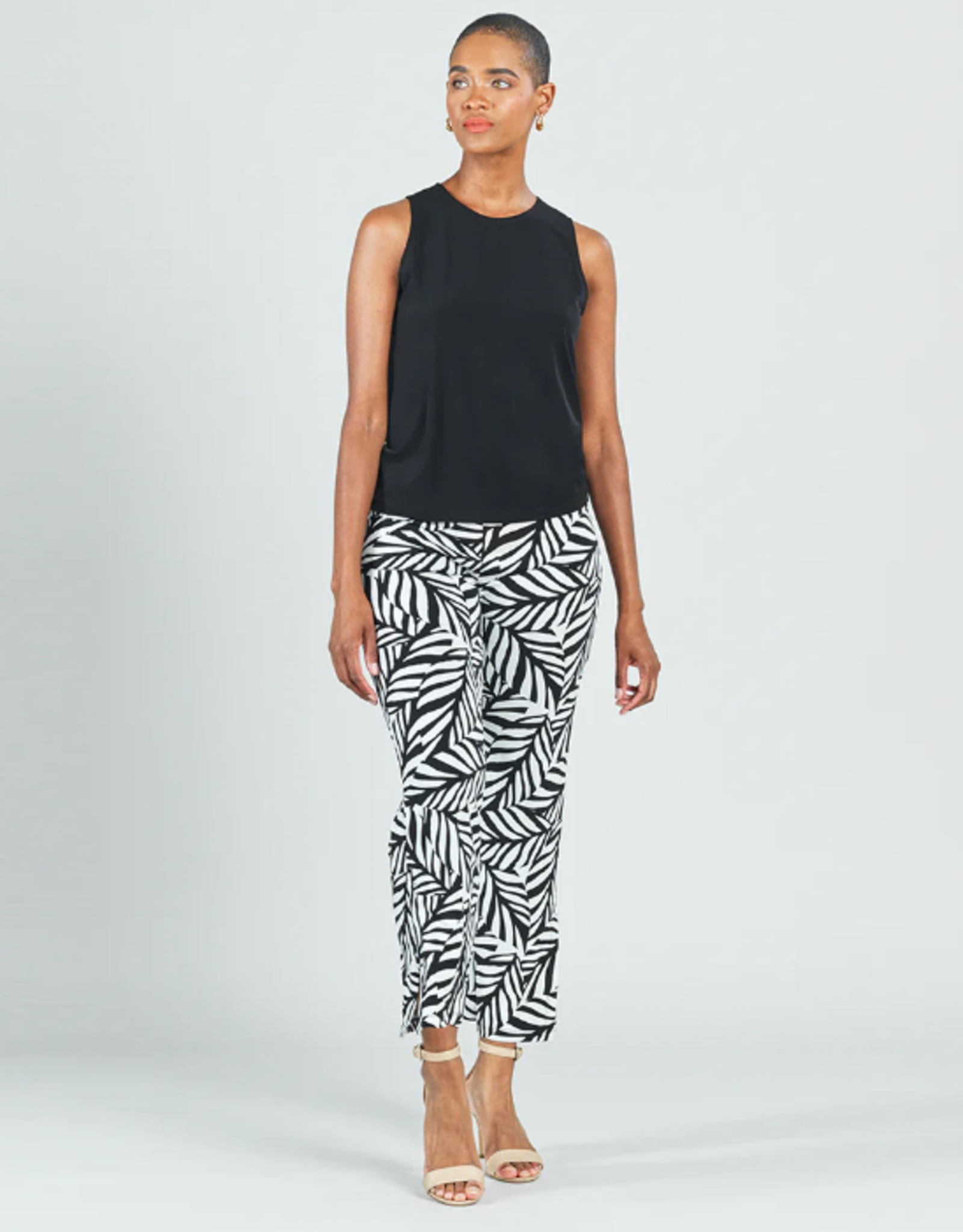 Clara Sunwoo Clara S. TK24 Black High Scoop Neck Dressy Tank Top