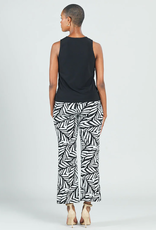 Clara Sunwoo Clara S. TK24 Black High Scoop Neck Dressy Tank Top