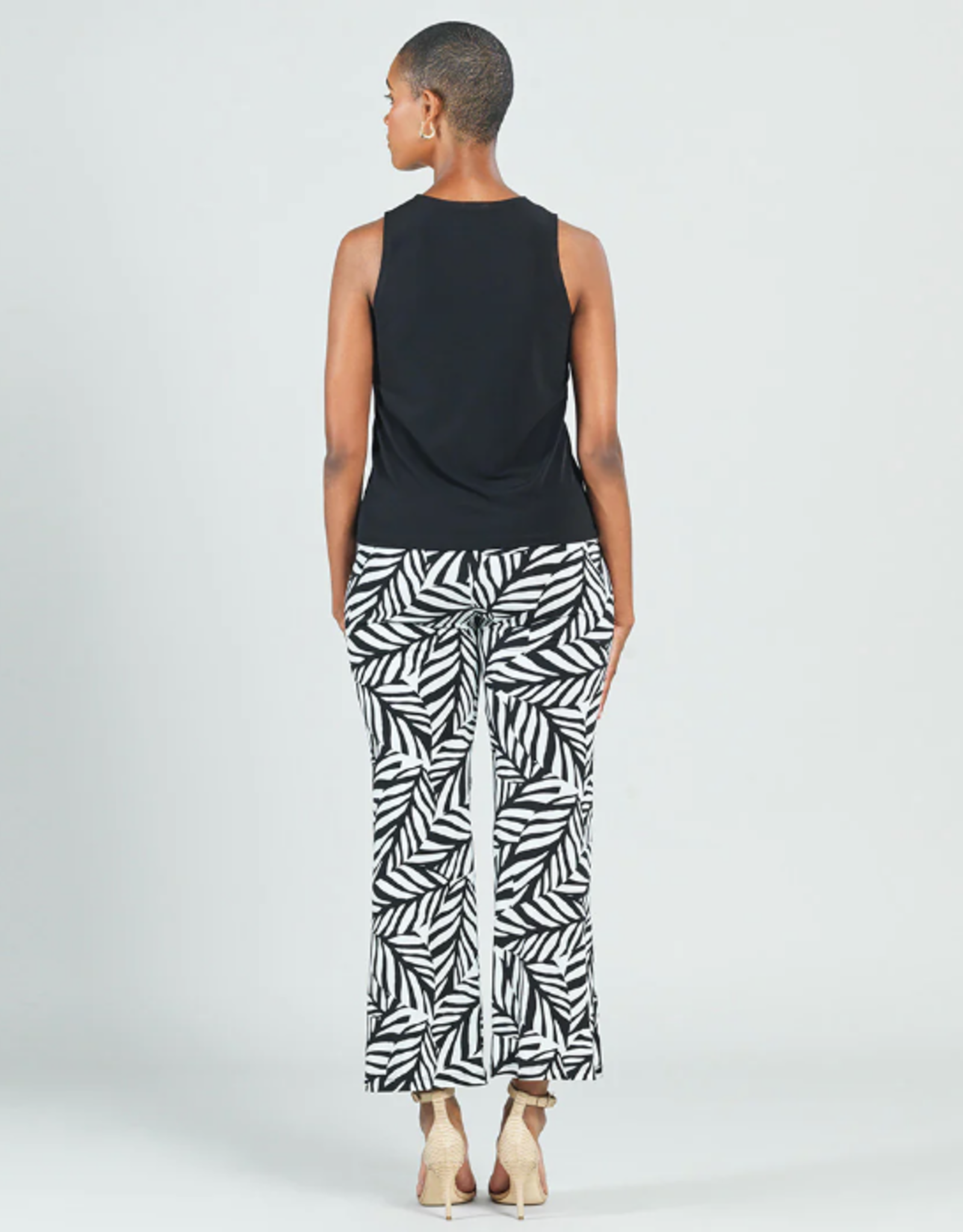 Clara Sunwoo Clara S. TK24 Black High Scoop Neck Dressy Tank Top