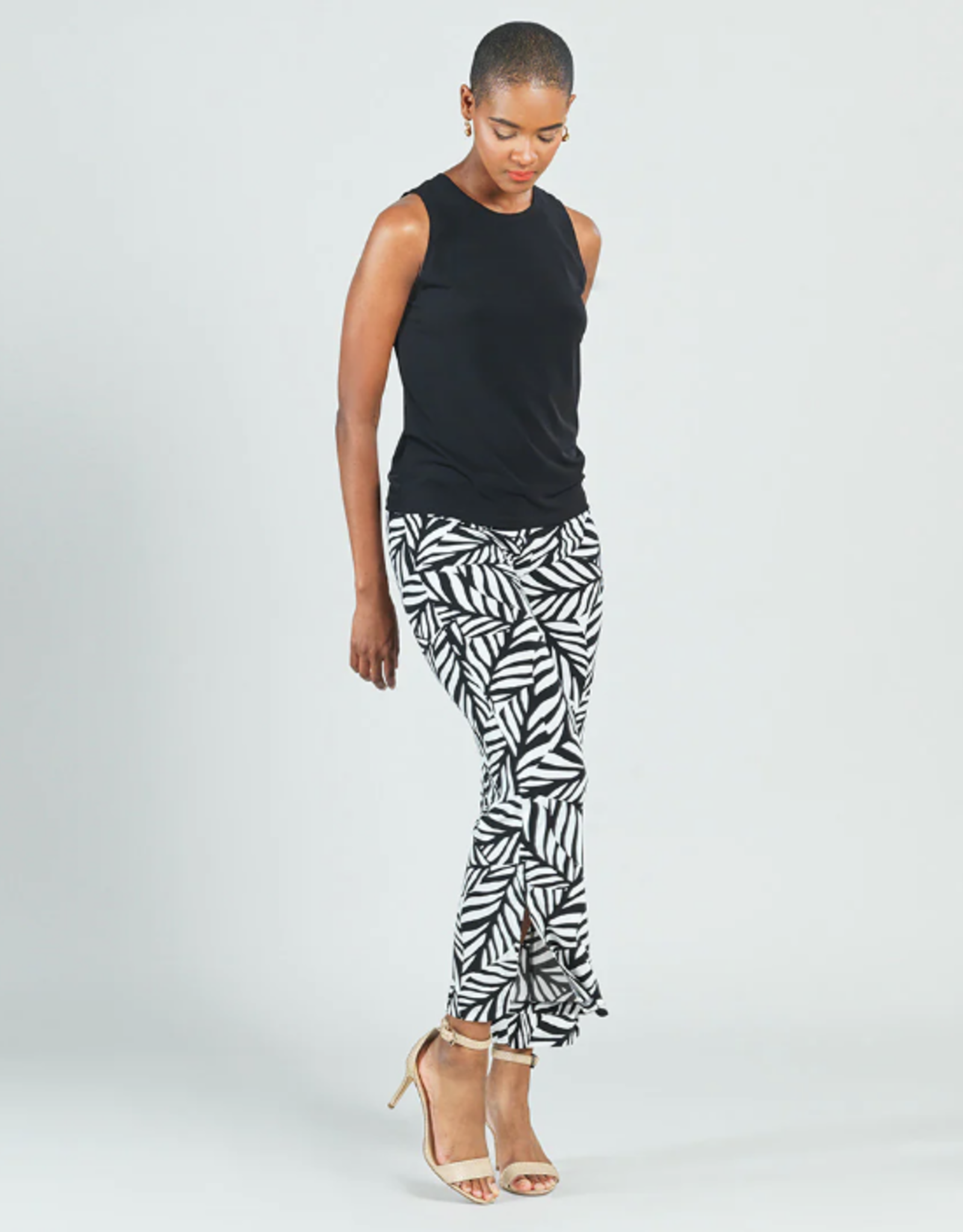 Clara Sunwoo Clara S. TK24 Black High Scoop Neck Dressy Tank Top