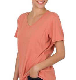 Ash Rose V-Neck  100% Cotton T-Shirt