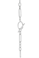 Silver Rhodium Plated/Stainless Steel 36" Chain Links Necklace