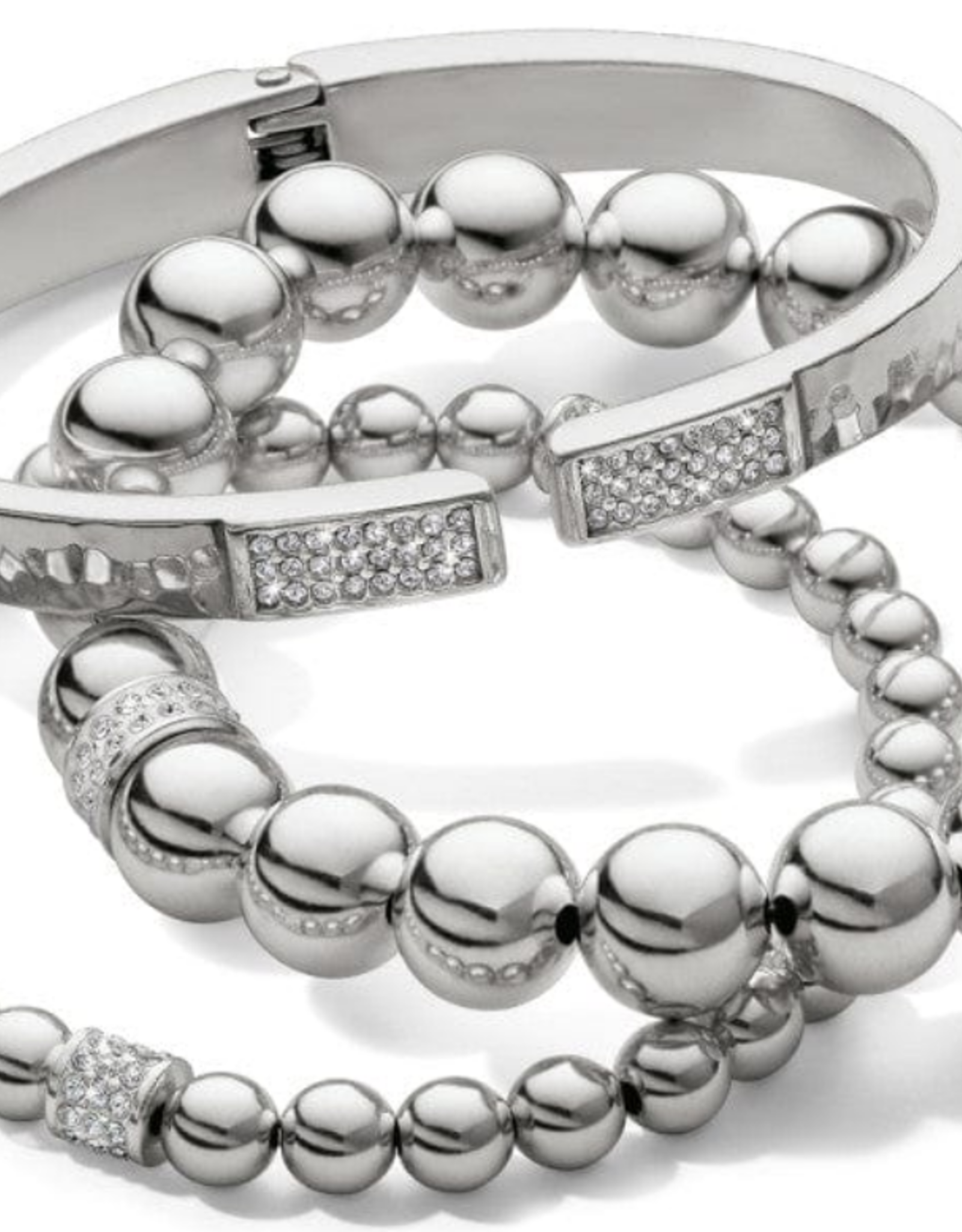 Brighton Brighton JF0084 Silver Meridian Petite Stretch Bracelet CC