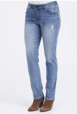 Democracy Light Wash Destruct Denim Straight Leg