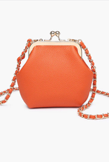 Orange Cleo Coin Pouch Crossbody