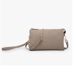 - Grey Taupe Crossbody / Wristlet Handbag