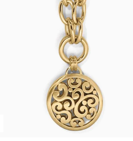 Brighton Gold Contempo Medallion Charm Necklace