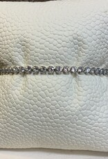 Silver or Gold Round Crystal Adjustable Tennis Bracelet