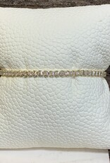 Silver or Gold Crystal Tennis Bracelet
