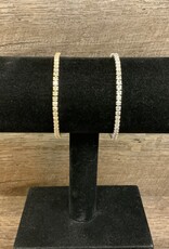 Silver or Gold Crystal Tennis Bracelet