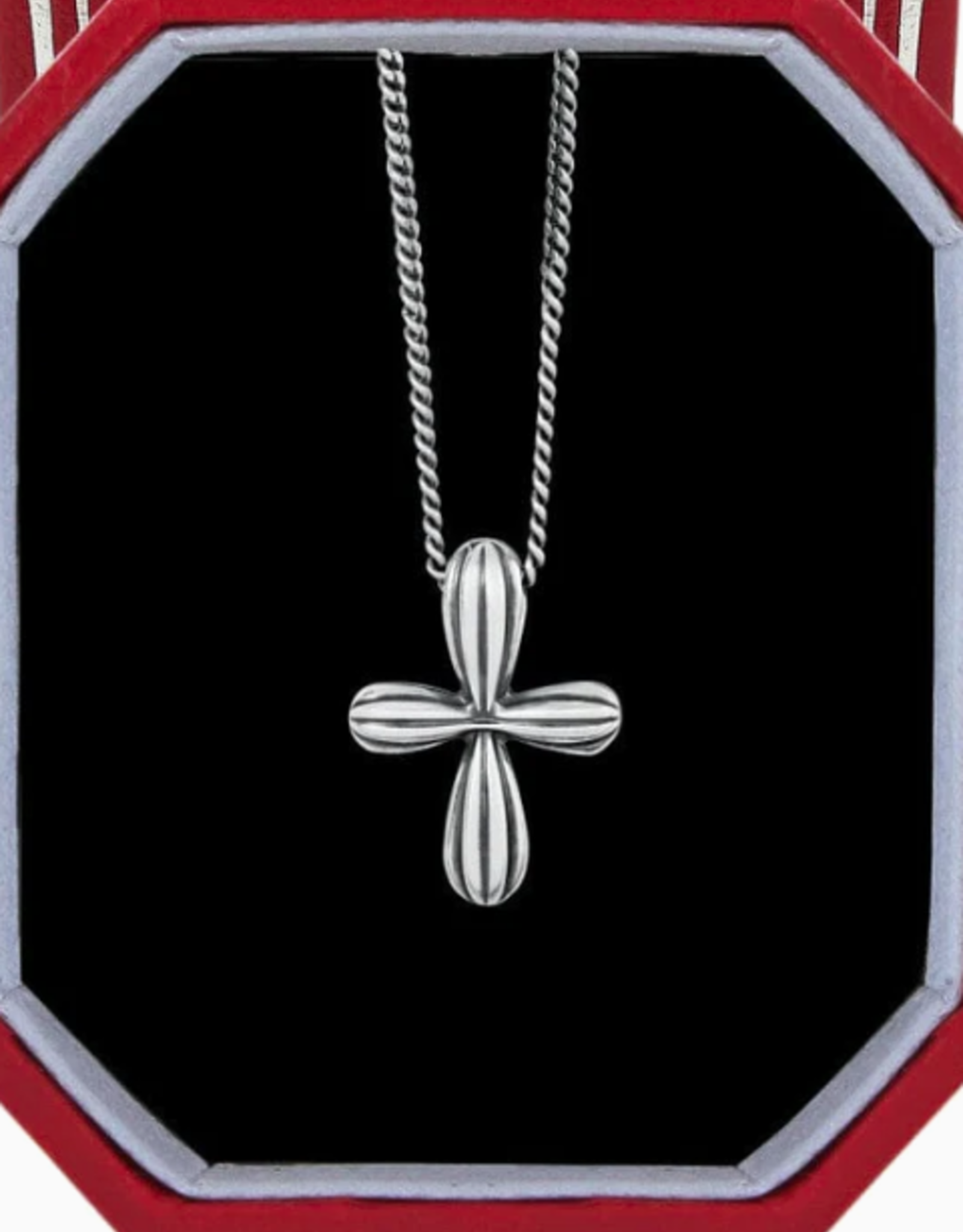 Brighton Silver Amphora Petite Cross Necklace Necklace