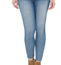 - Blue Wash Modern High Rise Ankle Length Skinny Jean