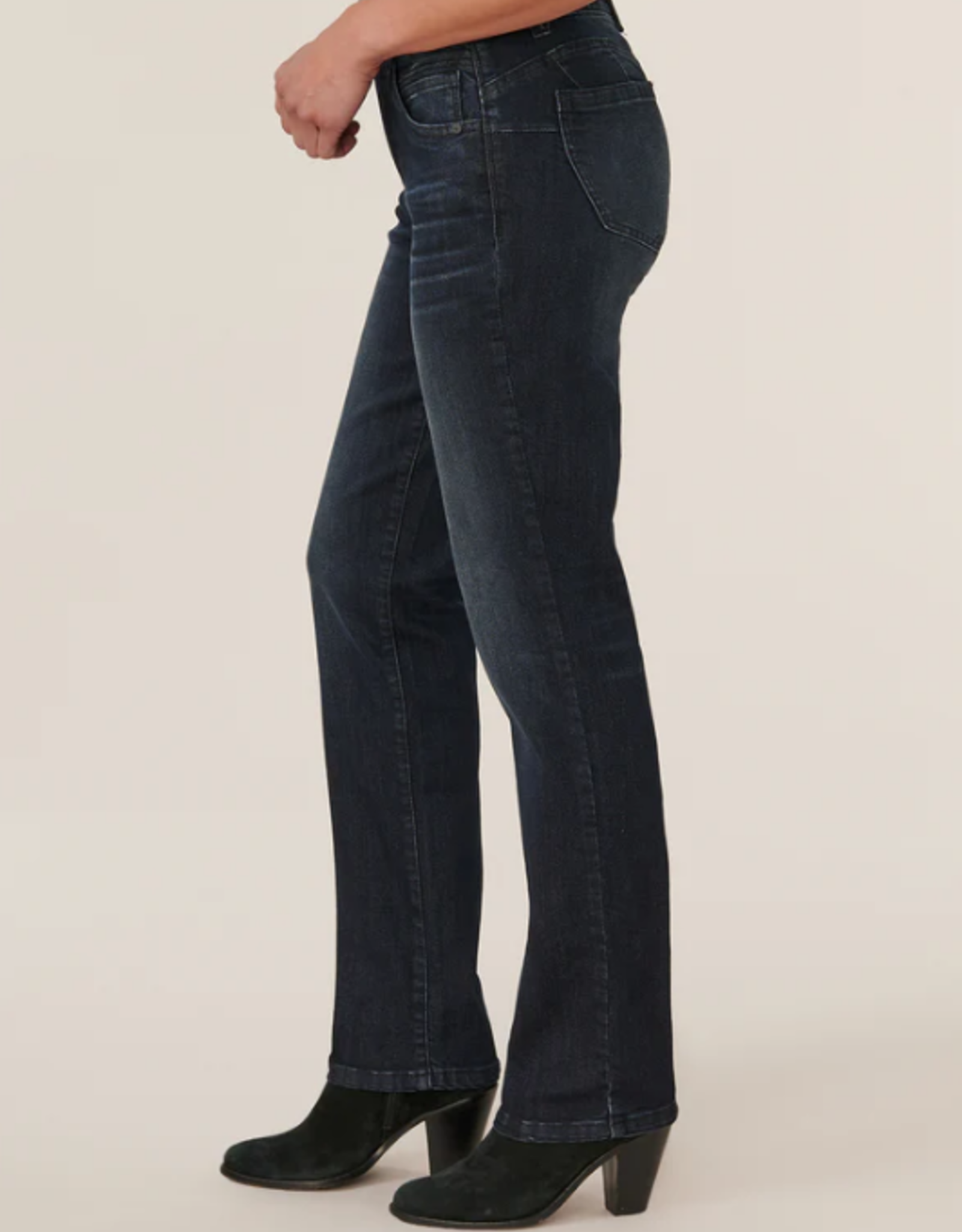 Indigo Luxe Touch Premium Straight Leg Jean - Evelie Blu Boutique