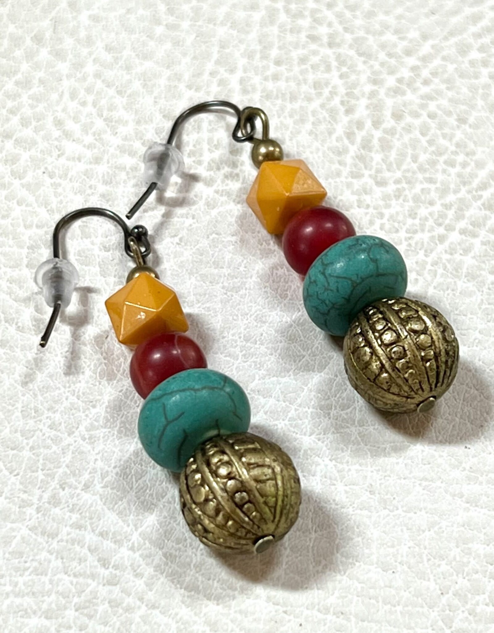 Petite Rainbow Earrings Multi Color - Handmade Jewelry | Mata Traders