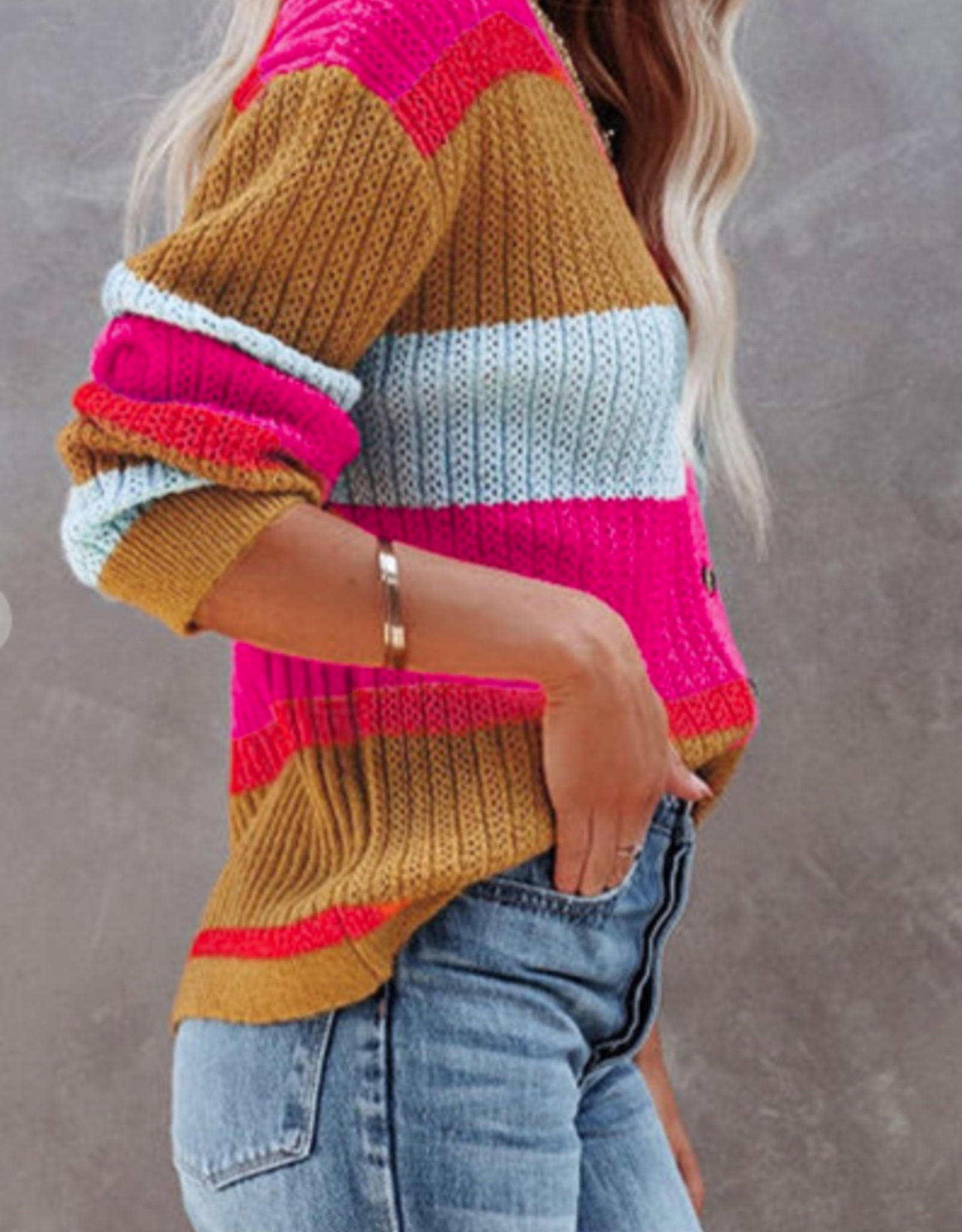 Long multi shop colored cardigan