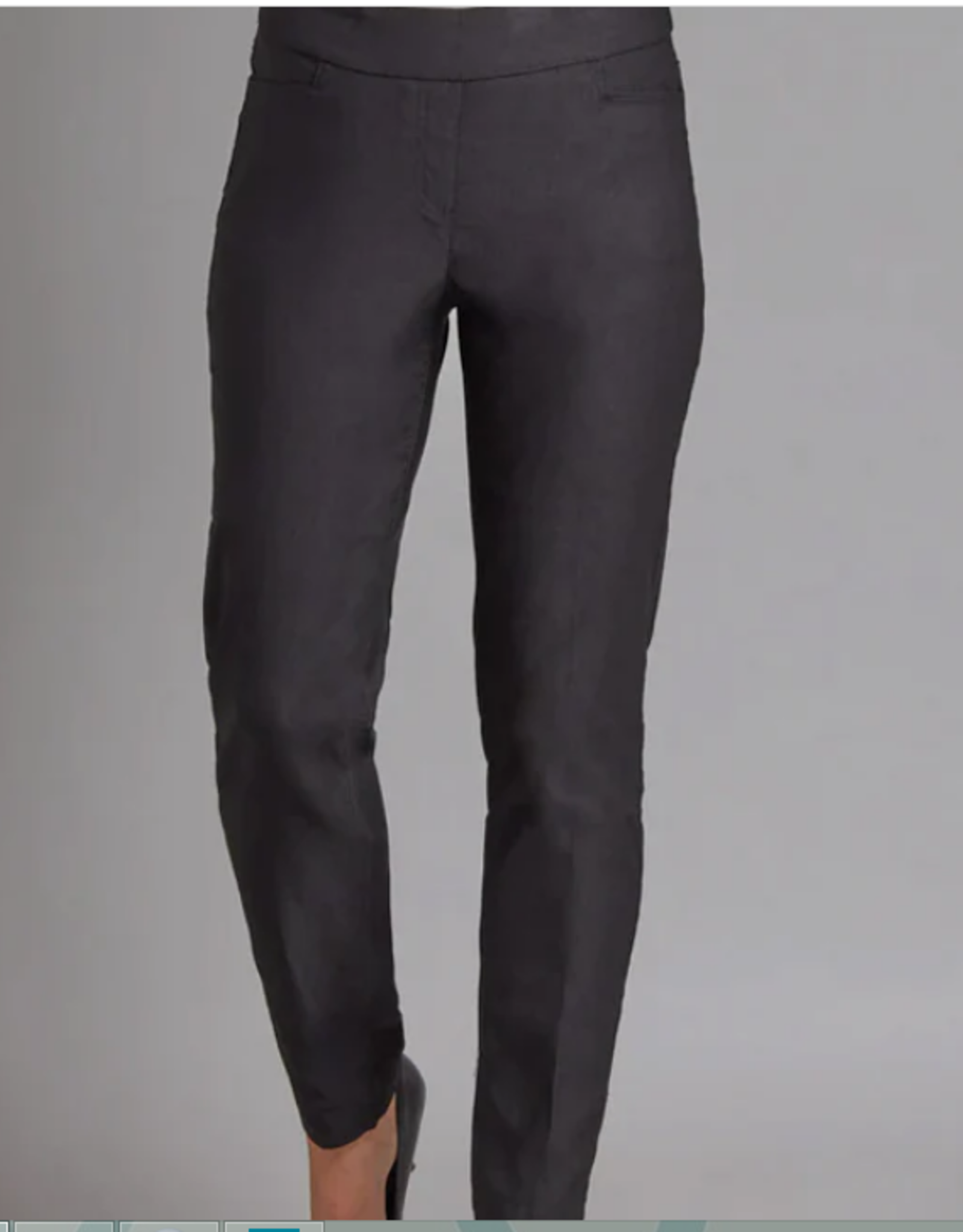Black Pull-On-Ankle W/Front & Back Pocket Pant
