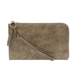 Distressed Metallic Convertible Wristlet & Wallet