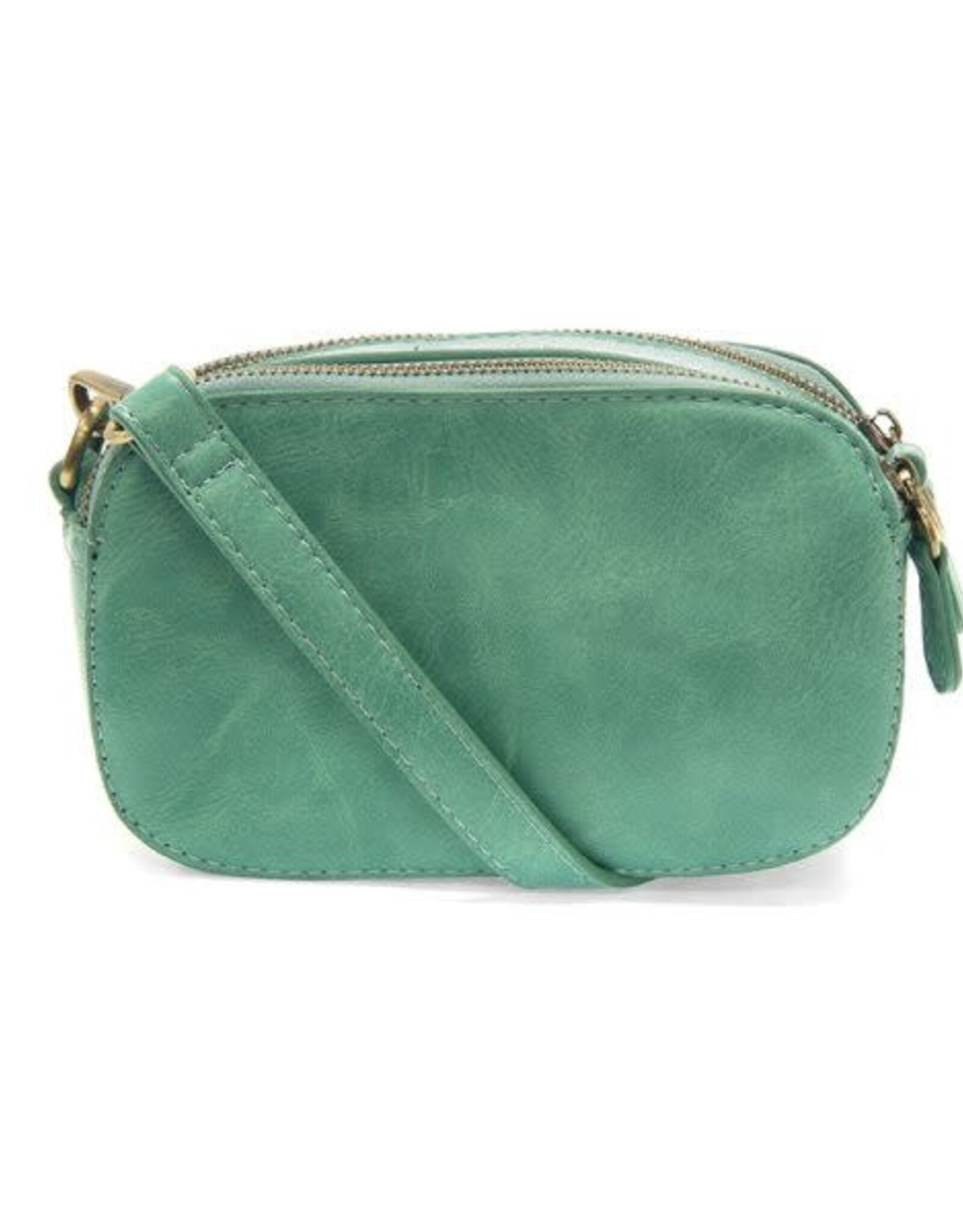 True Turquoise Layne Double Zip Mini Camera Crossbody