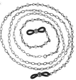 Labradorite Eyewear Chain With Hematite Chain