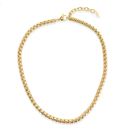 Gold Cable Chain Short Necklace
