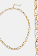 Gold Plated Infinity Chain Short Necklace