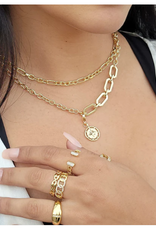 Gold Chain With Removable Pendant Necklace