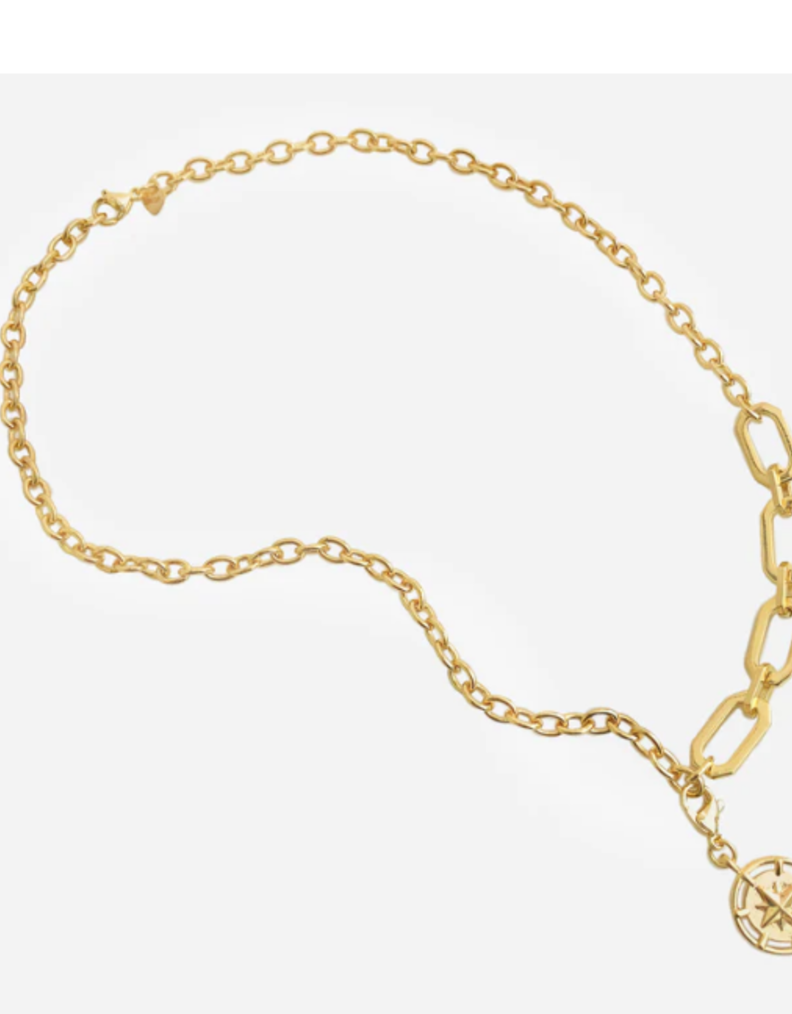 Gold Chain With Removable Pendant Necklace