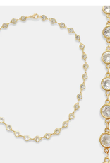 Simulated White Diamond Chain  with cubic zirconia