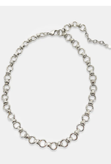 Silver Short O Chain Necklace