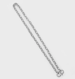 Silver Box Chain Link Necklace