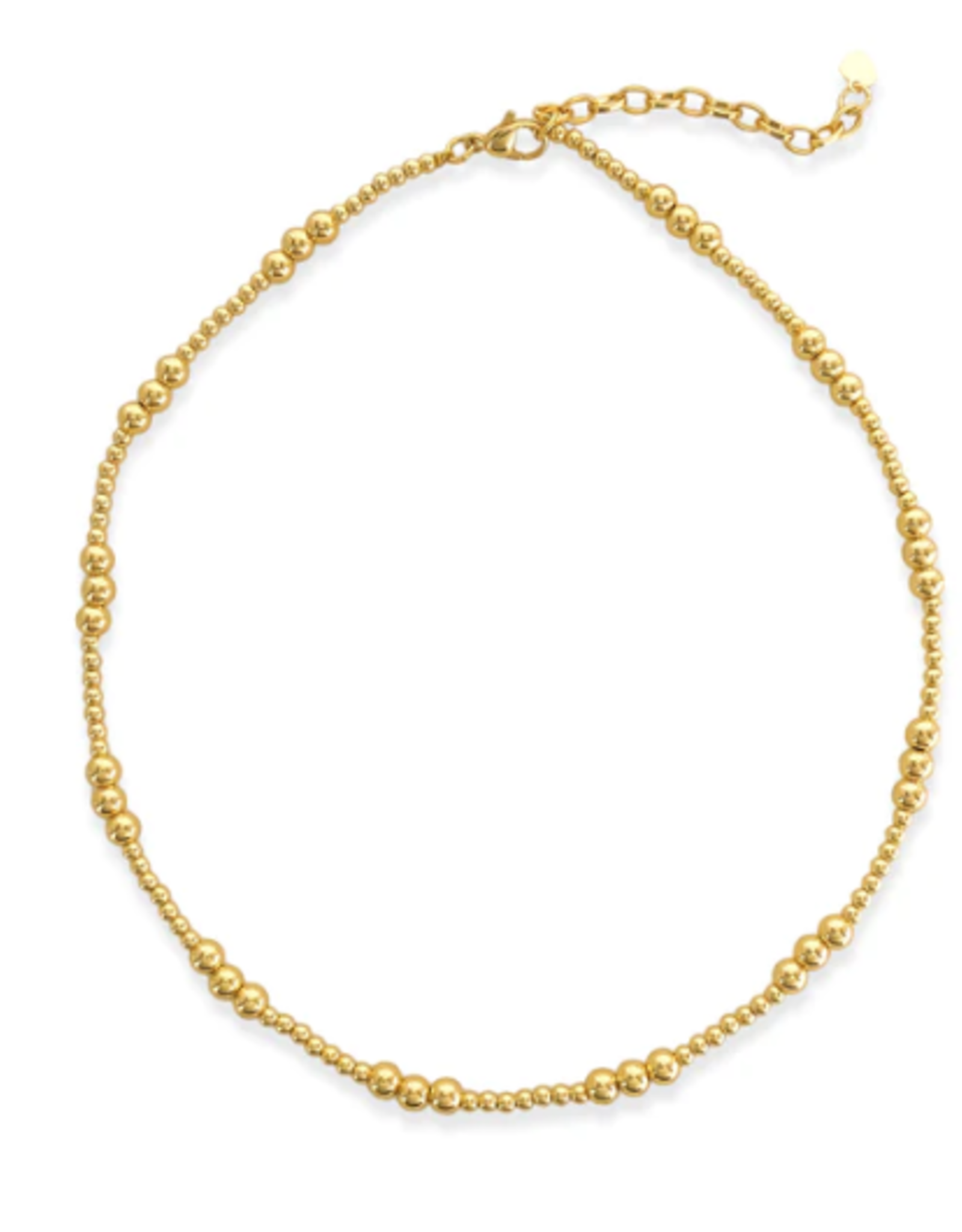 Gold Chain Beaded Necklace