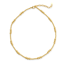 Gold Chain Beaded Necklace