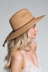 - Dark Natural Panama Woven with Braided Band Hat